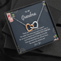 To My Grandma I'm Truly Blessed To Have You In My Life Interlocked Hearts Necklace |  Gift from Granddaughter/Grandson | Birthday, Christmas, & Mother's Day Gift for Grandma/Grandmother