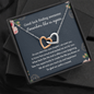 Good Luck Finding Awesome Coworkers Like Us Again Interlocking Hearts Necklace | Farewell Gift for Coworker |  New Job Gift |  Fresh Start Gift for Coworker