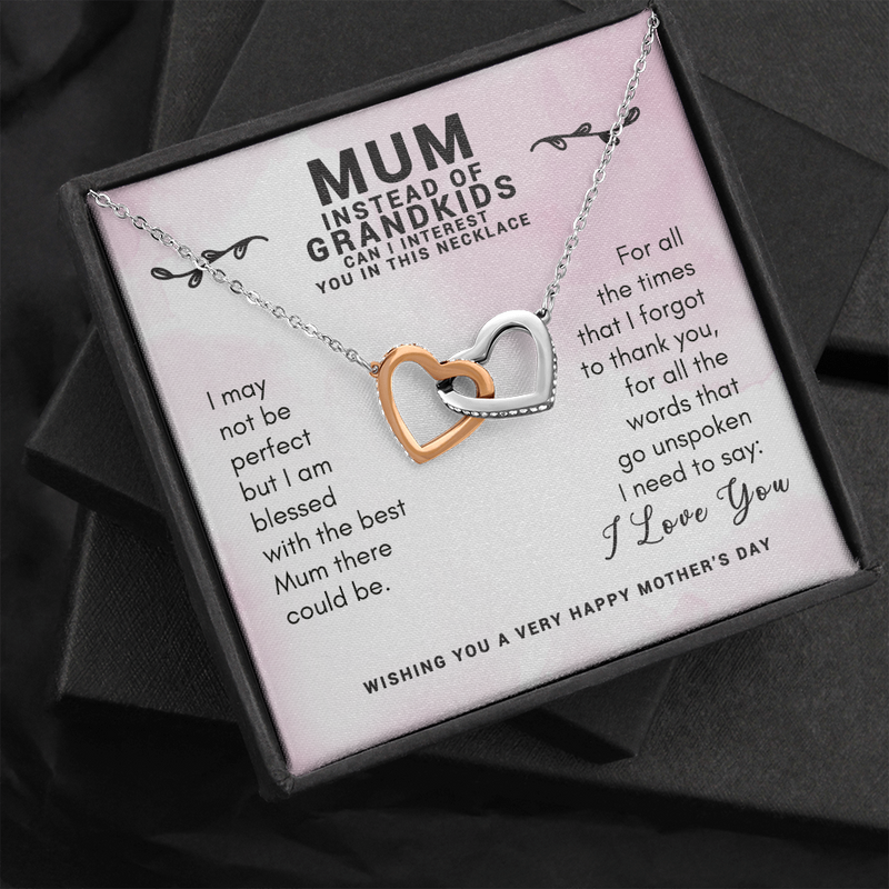 Instead of Grandkids, Funny Gift for Mum Necklace, Mother's Day Gift, Mum Gift, Birthday Gift for mom