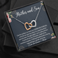 Mother and Son Connected Forever Necklace, Mother's Day Gift for Mom from Son, Mom Birthday Gift from Son, Mom Necklace, Mother's Day Gift