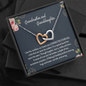 Grandmother & Granddaughter Our Hearts Are Connected Forever Interlocked Hearts Necklace |  Gift from Granddaughter | Birthday, Christmas, Wedding Day, & Mother's Day Gift for Grandma/Grandmother