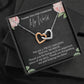 Thank You For Changing My World Interlocking Hearts Necklace | Social Worker Appreciation Gift | Farewell Gift | Amazing Social Worker Gift