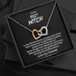 To My Best Witch We Have Each Other Double Heart Necklace | Best Witches Necklace: Gift for Coven Sisters, Celestial Sisters