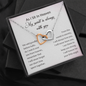 As I Sit In Heaven My Spirit Is Always With You Interlocked Heart Necklace | Loss of Baby Gift |  Pregnancy Loss Gift | Bereavement Gift