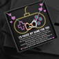 To My Gaming Partner, I Would Pause My Game For You Interlocker Heart Necklace | Valentine's Gift For Girlfriend, Wife | Gaming Couple