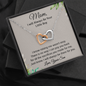 To My Bonus Mom Interlocking Hearts Necklace| I will Always Be Your Little Boy| Gift for Mom from Son| Gift from Son to Mom| Gift for Moms Birthday, Mother's Day Gift