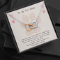 To My Cat Mama, Until We Meet Again Interlocked Hearts Necklace | Loss of Cat memorial necklace | Cat loss gift | Pet Cat Gift