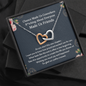 Chance Made Us Coworkers Bitching About Everyone Made Us Friends Interlocking Hearts Necklace | Farewell Gift for Coworker |  New Job Gift |  Fresh Start Gift for Coworker