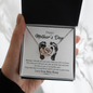 Happy Mother's Day Necklace from Your Baby Bump Interlocking Hearts Necklace | I cant wait to meet you Gift from Baby | First Mother's Day Gift