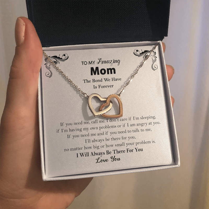 To My Mom The Bond We Have Is Forever Necklace | Mom Gift From Son and Daughter | Mothers Day Gift