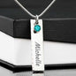 To Beautiful Daughter Personalized Birthstone Name Necklace, Gift from Mother, Birthday Daughter Gift, Graduation Daughter Gift
