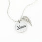 Mom remembrance wedding necklace, Gift for bride on wedding day, In memory of your mom wedding gift, Remembrance Mom of the bride