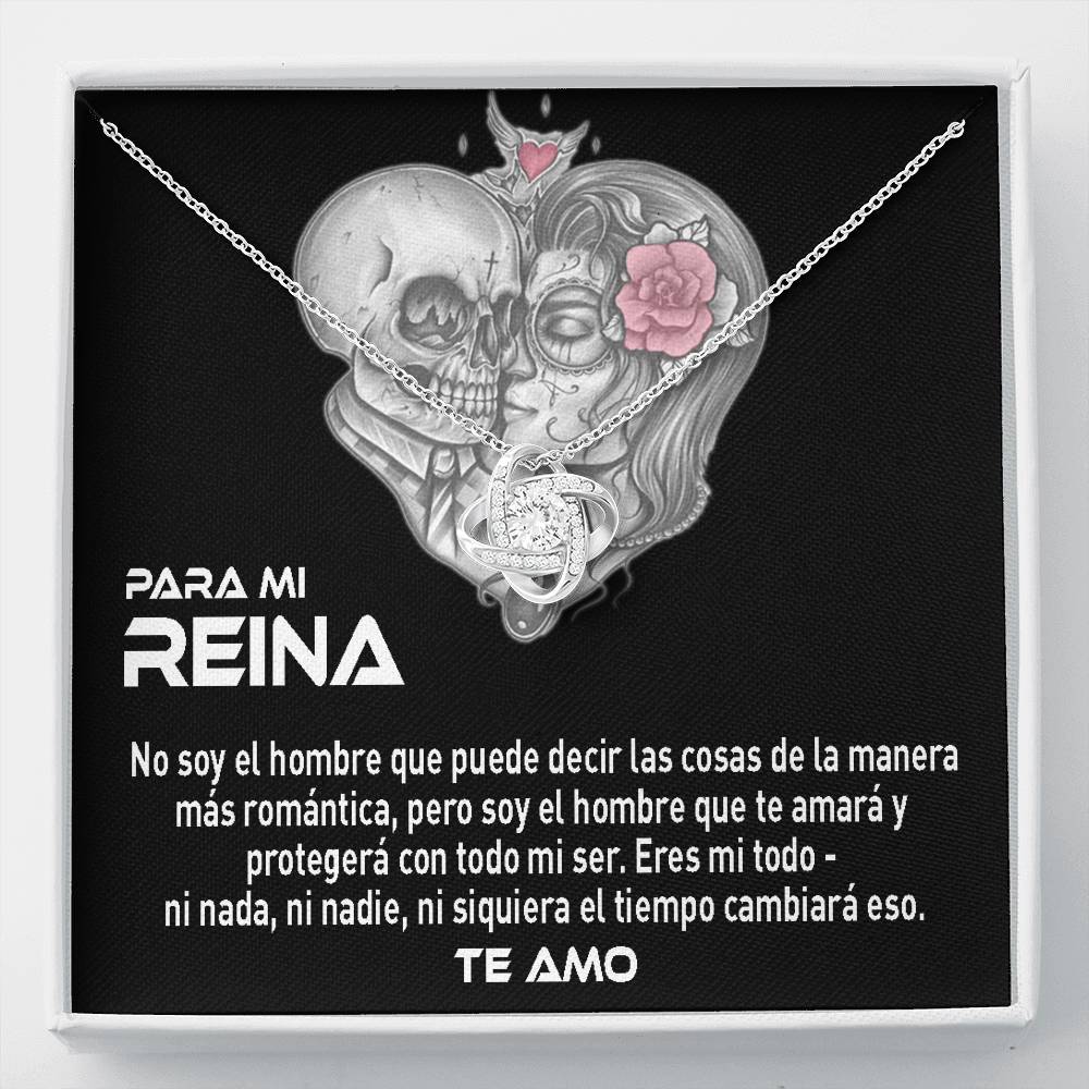 A Mi Reina, Eres Mi Amor Collar | Navidad, Aniversario, Regalo de Cumpleaños Para Novia, Futura esposa, Diseño de Calaveras