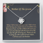 Mother Of The Groom I Will Love Your Son Forever Love Knot Necklace | Mother In Law Gift | Bride to Mother In Law Gift