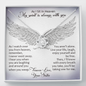 As I Sit in Heaven Love Knot Necklace, Loss of Sister Gift Memorial Gift | In Memory of Sister | Sympathy Loss of Sister Gift | Sister Memorial Gift