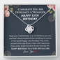 Happy 13th Birthday Official Teenager Love Knot Necklace, 13th Birthday Gift, Thirteenth Birthday Necklace