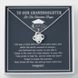 To Our Granddaughter Love Knot Necklace, Gift for Graduation, Grandparents Graduation Gift