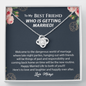 To My Best Friend Who Is Getting Married Wedding Day Gift Necklace | Best Friend of the Bride Necklace, Best Friend to Bride Gift, Bride Jewelry Gift