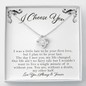 I Choose You Love Knot Necklace Gift | Gift for Girlfriend, Future Wife | Engagement Gift for Girlfriend, Fiance, Future Wife