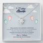 A Mi Futura Abuela Love Knot Necklace / "To My Future Grandma Spanish"