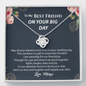 To My Best Friend On Your Big Wedding Day Gift Necklace | Best Friend of the Bride Necklace, Best Friend to Bride Gift, Bride Jewelry Gift