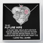 To My Future Wife, Join By Your Side Love Knot Necklace