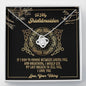 To My Shielmaiden Love Knot Necklace