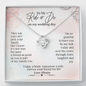 To My Ride Or Die On My Wedding Day Love Knot Necklace | Gift for Sister, Best Friend, Bridesmaid of the Bride Wedding Day Gift