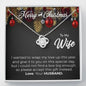 Wife Love Knot Christmas Gift Nekclace, Gift for Wife, Wife Necklace, Wife Christmas Card, Christmas Gift for Wife, To My Wife from Husband