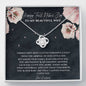 Happy First Mother's Day To My Beautiful Wife Love Knot Necklace | First Mother's Day Gift from Husband, Mother's Day Gift