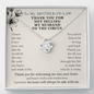 Funny Mother in Law Gift Love Knot Necklace | Mother of The Groom Gift, Mother in Law Wedding Gift, Mothers Day Gifts for Mother in Law