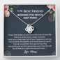 To My Best Friend Wishing You Much Hap-penis Funny Wedding Day Gift Necklace | Best Friend of the Bride Necklace, Best Friend to Bride Gift, Bride Jewelry Gift