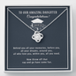 To Our Amazing Daughter Congratulations Love Knot Necklace, Gift for Graduation, Mom & Dad Graduation Gift