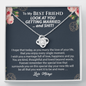 Funny Best Friend Wedding Day Gift Necklace | Best Friend of the Bride Necklace, Best Friend to Bride Gift, Bride Jewelry Gift