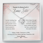 Thanks For Being My Badass Sister On my Wedding Day | Gift for Sister of the Bride | Wedding Day Gift for Sister of the Bride Love Knot Necklace
