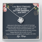 To My Best Friend Wedding Day Gift Necklace | No More Late Nights | Best Friend of the Bride Necklace, Best Friend to Bride Gift, Bride Jewelry Gift