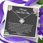 The Best Kind Of People Through Thick And Thin Love Knot Necklace | Unbiological Sister Necklace, Bonus Sister Gift | Gift for Bestie, Best Friend Gift