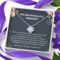 13th Birthday Officially A Teenager Love Knot Necklace, 13th Birthday Gift, Thirteenth Birthday Necklace
