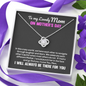 To My Mom In This Crazy World We Have Each Other Love Knot Necklace | Gift to Mom from Daughter/Son | Christmas, Birthday, & Mother's Day Gift to Mom