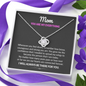 Mom You Are My Everything Love Knot Necklace | Gift to Mom from Daughter/Son |  Christmas, Birthday, & Mother's Day Gift to Mom