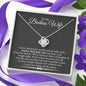 To My Badass Wife Living The Dream Cubic Zirconia Necklace | Anniversary Gift For Wife, Gift for Wife Birthday, Christmas Gift For Wife