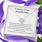 In Memory Of Your Beautiful Baby Forever In Your Heart Love Knot Necklace | Loss of Baby Gift |  Pregnancy Loss Gift | Sorry For Your Loss Gift