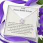 To My Future Mother-In-Law Love Knot Necklace Gift | Mother In Law Wedding Gift From Bride | Mother of the Groom Necklace | Future Mother in Law Wedding Gift | Sentimental Gift For Mother-In-LawTo My Future Mother-In-Law Love Knot Necklace Gift | Mother I