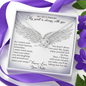 As I Sit in Heaven Love Knot Necklace, Loss of Sister Gift Memorial Gift | In Memory of Sister | Sympathy Loss of Sister Gift | Sister Memorial Gift