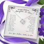 To Our Future Daughter-In-Law Welcome To The Family Love Knot Necklace,To Our Daughter-In-Law Gift On Wedding Day