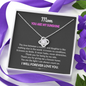Mom You Are My Sunshine Love Knot Necklace | Gift to Mom from Daughter |  Christmas, Birthday, & Mother's Day Gift to Mom