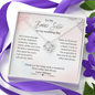To My Badass Sister On My Wedding Day | Jewelry Gift for Sister of the Bride | Wedding Day Gift for Sister of the Bride Love Knot Necklace
