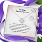 No Storm Lasts Forever Love Knot Necklace | Addiction Recovery Affirmation Gift, AA Recovery Gifts, NA Recovery Sobriety Gift