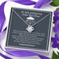 To Our Daughter Love Knot Necklace, Gift for Graduation, Mom & Dad Graduation Gift