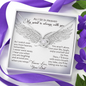 As I Sit in Heaven Love Knot Necklace, Loss of Dad Gift Memorial Gift | In Memory of Father | Sympathy Loss of Father Gift | Father Memorial Gift